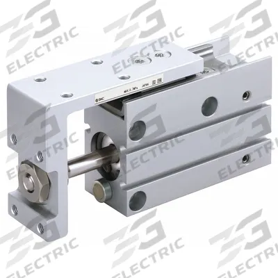 SMC Mini Slide Table: 60 mm Stroke Lg, 20 mm Bore Dia, Mfr Part # MXH20-60Z - Pneumatic Slide Tables