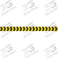APPROVED VENDOR Barricade Tape: 180 ft Lg, 2 in Wd, No Legend Legend, Vinyl, Black/Yellow Color (MPN 2 IN W X 60 YD). Key specifications — attr981695: No Legend; attr377522: APPROVED VENDOR.