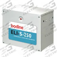 Emergency Lighting Inverter: 120/277V AC, 250 W Max. Bulb Watts, Fluorescent/Incandescent/LED (MPN ELIS250I2UO30ADI2). Key specifications — Input Voltage: 120/277V AC; Includes: Parts Kit with Labels; Battery Type: Sealed Lead Acid; Brand: BODINE.