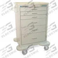 LAKESIDE Medical Procedure Cart: Steel, (2) Swivel/(2) Swivel with Brake, Gray, Gray, 6 Drawers (MPN C-630-E-1G). Key specifications — Material: Steel; Drawer Color: Gray; Brand: LAKESIDE; Caster/Wheel Configuration: (2) Swivel; Cabinet Color: Gray.