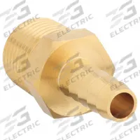 APPROVED VENDOR Barbed Hose Fitting: For 1/4 in Hose I.D., Hose Barb x NPT, Male x Male, Hex, Rigid (MPN 6AFN2). Key specifications — Fitting Connection Type: Hose Barb x NPT; Fitting Gender: Male x Male; Nipple Grip Type: Hex; Brand: APPROVED VENDOR.