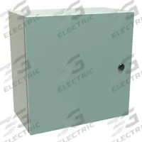 HAMMOND Electrical Enclosure: Steel, 16 in x 16 in x 8 in, NEMA 12/3R/4, Solid Cover, Hinged (MPN EN4SD16168GY). Key specifications — Closure Method: 1/4-Turn Latch; Brand: HAMMOND; Knockouts: Not Included.