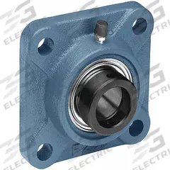 TRITAN 4 Bolt Flange Bearing: Radial Ball, 1 in Bore, Cast Iron, Eccentric Collar, 3 3/4 in Lg (MPN SAF205-16G). Key specifications — Bore Type: Cylindrical; Brand: TRITAN; Lubricant Material: NLGI #2 Equivalent; Mounting Bolt Size: 3/8 in; System of Measurement: Inch.