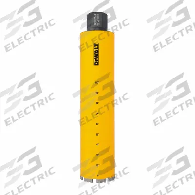 DEWALT Core Bit: 3 1/2 in Core Dia, 14 in Max Drilling Dp - Diamond-Tipped Core Bits for Wet Coring