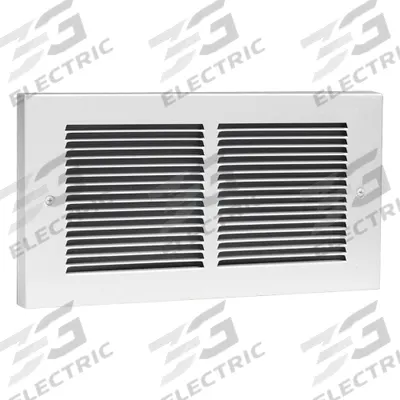 CADET Recessed Electric Wall-Mount Heater: 1000 W, 120/240V AC, Single Phase - Register-Style Recessed Electric Wall Heaters
