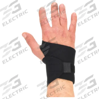 ALLEGRO Wrist Support: Ambidextrous, Universal Ergonomic Support Size, Black - ALLEGRO Single Strap Wrist Support