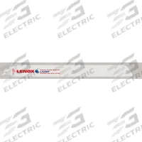 LENOX Reciprocating Saw Blade: 14 Teeth per Inch, 12 in Blade Lg, 0.04 in Blade Thick, 5 PK (MPN 2018412114R). Key specifications — attr1109198: 14; attr1109200: Rigid for Straight Cuts; attr1109201: Straight; attr1109209: LENOX.