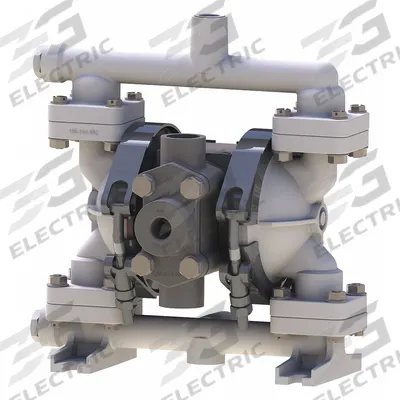 SANDPIPER Double Diaphragm Pump: Polypropylene Body, 1/4 in, NPT Connection, 5 gpm - Polypropylene Housing AODD Pumps