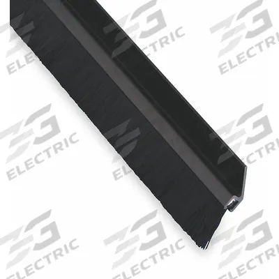 PEMKO Door Weatherstripping: Brush Insert, 8 ft Lg, 5/16 in Wd - Metal Leaf Weatherstripping