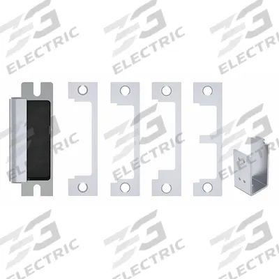 HES Electric Door Strike: 1 1/4 in Wd, 4 7/8 in Ht, Cylindrical/Mortise - Combination Cylindrical & Mortise Electric Strikes