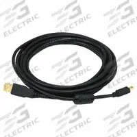 MONOPRICE Standard USB Cable: Type A End 1, Mini B End 2, Black, 10 ft Lg, 2.0 USB Specification (MPN 5449). Key specifications — End 1 Connection Type: Type A; Color: Black; Brand: MONOPRICE; End 2 Connection Type: Mini B.
