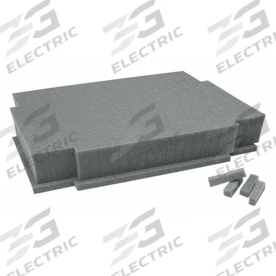 MAKITA Foam Insert: Gray, 15 1/2 in Overall Wd, 11 5/8 in Overall Lg, 0 Compartments - Tool Storage Foam Inserts