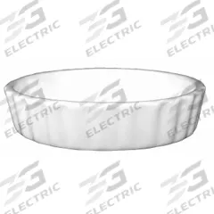 ITI Souffle Round Dish: 6 oz Capacity, 1 in Overall Dp, 4 1/2 in Overall Dia, Vitrified Stoneware (MPN SOFR-5-EW). Key specifications — Material: Vitrified Stoneware; Brand: ITI; Color: European White.