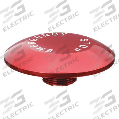 EATON Mushroom Head: 30 mm Panel Size, Non-Illuminated, Metallic, Emergency Stop - Heads for Push Buttons