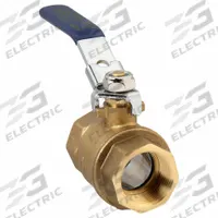APPROVED VENDOR Manual Two-Way Ball Valve: 1 in, Brass, Straight, FNPT x FNPT, Full Port Ball Port (MPN 6GD10). Key specifications — Brand: APPROVED VENDOR; Handle: Locking Lever.