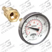 WINTERS Dial Thermometer: 30°F to 250°F /0°C to 120°C, +/- 1% Accuracy, 2 1/2 in Dial Dia (MPN TSW174LF.). Key specifications — Brand: WINTERS; Accuracy: +/- 1%.