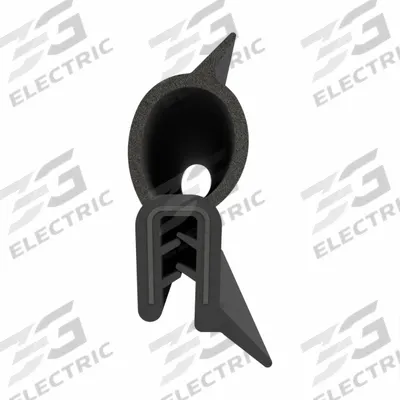 FAIRCHILD Trim Seal: Specialty Bulb, 10 ft Overall Lg, Rubber Outer, Sponge Bulb - Specialty-Bulb Edge Trim Seals