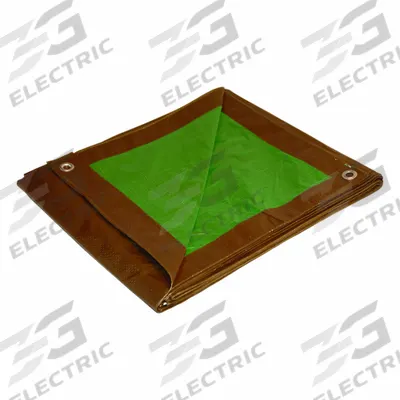 APPROVED VENDOR Tarp: 12 ft Lg, 10 ft Wd, Std Duty, 7 mil, Polyethylene, Brown/Green - General Purpose Polyethylene Tarps