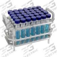 Tube Rack: Stainless Steel, Silver, (41) Tubes, Benchtop (MPN B2000-4-T150). Key specifications — Material: Stainless Steel; Mounting Location: Benchtop; Color: Silver; Product Type: Test Tube Rack; Total Holding Capacity: (41) Tubes; Brand: BENCHMARK RESEARCH.