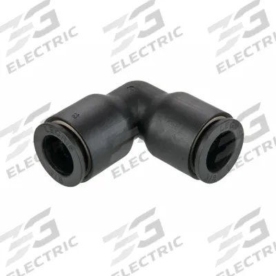 LEGRIS Push-Fit Elbow Fitting: 10 mm OD x 12 mm OD Size, Push-to-Connect x Push-to-Connect - Nylon & Nickel-Plated Brass Tube Fittings