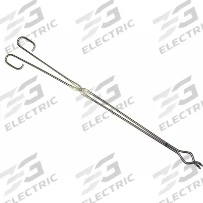 APPROVED VENDOR Crucible Tongs: 20 in Overall Lg, Steel, C1010, Nickel Plated, 5/16 in Wire Size - Tongs for Crucibles