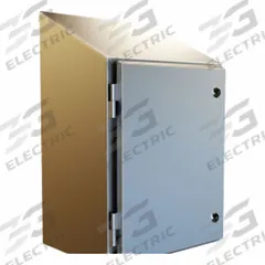 HAMMOND Sloped Top Enclosure: 304 Stainless Steel, 43 in x 30 in x 16 in, NEMA 12/13/3R/4/4X, Hinged (MPN HWST363016SS). Key specifications — Brand: HAMMOND; Closure Method: 1/4-Turn Latch; Enclosure Material: 304 Stainless Steel; Knockouts: Not Included.