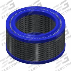 SOLBERG Pleated Filter: Fiberglass, 2.31 in Overall Ht, 3 in Inside Dia, 4 5/16 in Outside Dia, HE14. Key specifications — attr59866: HE14; attr59869: SOLBERG; attr59875: F-14-050.