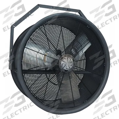 FOSTORIA Mounted Fan: 28 in Blade Dia, 480V AC, 1 hp Motor HP, Ceiling/Wall Mount - High-Velocity Industrial Wall-Mount Fans
