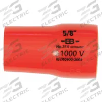 WIHA Insulated Socket: 3/8 in Drive Size, 13/16 in Socket Size, 1 1/8 in Overall Lg, 12-Point, Std (MPN 31438). Key specifications — attr1204321: Not Tether Capable; attr1204320: Chrome; attr1204316: WIHA.