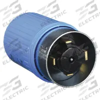 HUBBELL Locking Plug: Non-NEMA, Blue, 600V AC, 60 A, 4 Pole, 5 Blade (MPN HBL26519). Key specifications — Brand: HUBBELL.