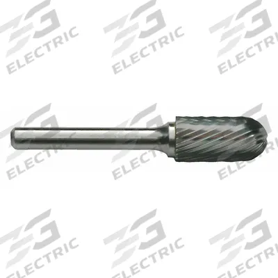 CLE-LINE Carbide Bur: Ball-Nosed Tree, SF-5L6, Single Cut, 1/2" x 1" Head - Single-Cut Ball-Nosed Tree Burs