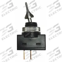 BATTERY DOCTOR Automotive Switch: Toggle Switch, SPST, 2 Connections, Off/On, Silver, Black (MPN 20506). Key specifications — Contact Form: SPST; Switch Function: Off/On; Actuator Color: Silver; Stem Color: Black; Terminals: 1/4 in Male; Features: Duckbill Toggle; Mounting Style: Panel Mount; Brand: BATTERY DOCTOR.