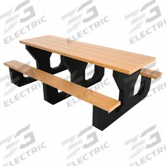 ULTRASITE Youth Picnic Table: Vandal Resistant Resinwood, Cedar, 24 1/2 in Overall Ht, PB 6CEDYOUPIC. Key specifications — Brand: ULTRASITE; Tabletop Color: Cedar; Manufacturer Part Number: PB 6CEDYOUPIC; Product Type: Youth Picnic Table; Frame Material: Recycled Plastic.