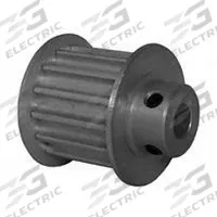 DAYTON Timing Pulley: Curvilinear, Fixed, For 15 mm Belt Wd, 14 Teeth, 5 mm Pitch, Aluminum (MPN 14-5M15M6FA6). Key specifications — Brand: DAYTON; Finish: Clear Anodized; For Belt Series: Powerhouse®.