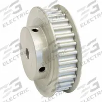 DAYTON Timing Pulley: Modified Curvilinear, Fixed, For GT Timing Belt Section, For 9 mm Belt Wd (MPN 22-5P09M6FA6). Key specifications — Brand: DAYTON; Finish: Clear Anodized; For Belt Series: Powerhouse®.