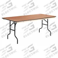 FLASH FURNITURE Folding Table: Rectangle Table Shape, Natural Tabletop, 30 in Dp, 72 in Wd, 30 in (MPN XA-3672-P-GG). Key specifications — attr1035217: Black; attr1035250: Natural; attr1035202: FLASH FURNITURE.