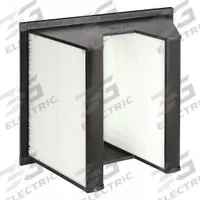 GRAINGER V-Bank Air Filter: 20 in x 24 in x 12 in, Fiberglass, Single Header, 2 Vs, MERV 13 (MPN 4DKY6). Key specifications — Brand: GRAINGER; Frame or Header Material: Plastic; Media Material: Fiberglass; Filters Out: Face Powder.