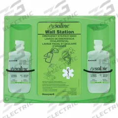 FEND-ALL BY PIP Eyewash Station: 4 No. of Bottles Included, 16 oz Size, 4 PK (MPN 32-000465-0000). Key specifications — For Use With: Eyewash; Housing Material: Polyethylene; Includes: Body Flush; Standards: ANSI Z358.1; Contents: Media Included; Housing Style: Open; Brand: FEND-ALL BY PIP.