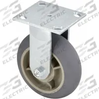 APPROVED VENDOR Plate Caster: Rigid, No Brake, Rubber, 6 in Wheel Dia, 2 in Wheel Wd, Slot, Ball (MPN P21R-RCP060KP-14). Key specifications — Wheel Bearing Type: Ball; Wheel/Tread Color: Gray; Brand: APPROVED VENDOR; Caster Type: Rigid.