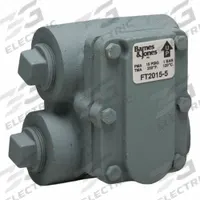 Steam Trap: Cast Iron, 1 1/4 in FNPT, 2,457 lb/hr, 15 psig Max., 345°F Max., H Pattern (MPN FT2015-5). Key specifications — Brand: BARNES & JONES; Installation Orientation: Horizontal; Float Material: Stainless Steel; Manufacturer Series: A.