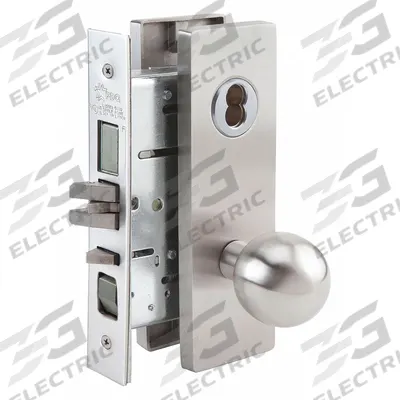 ABILITY ONE Door Lockset: Office Knob Locksets, Stainless Steel, Interchangeable Core