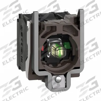 SCHNEIDER Lamp Module and Contact Block: 22 mm Panel Mounting Size, 1NO/1NC, White - Contact & Light Block Assemblies