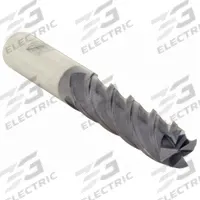 WIDIA HANITA Square End Mill: Carbide, TiAlN Coated, 4 Flute, 1" Mill Dia, 3" LOC, 6" OAL (MPN TF4V2525008S)