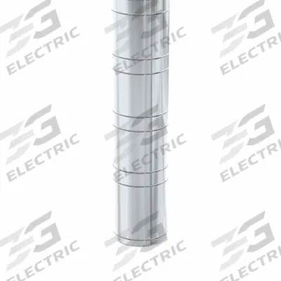 NEW AGE INDUSTRIAL Shelving Post: 48 in, 6 ga, Unfinished - Posts for Aluminum Open Metal Shelving