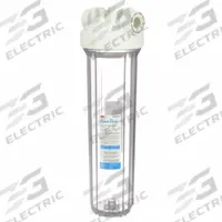 3M AQUA-PURE Water Filter Housing: 1 in, NPT, 24 1/2 in Overall Ht, 7 1/4 in Overall Dia, Clear (MPN AP802T). Key specifications — Housing Material: Polypropylene; Housing Color: Clear; Brand: 3M AQUA-PURE.