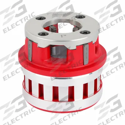 MILWAUKEE Pipe Threading Die Head: 12R, For 1 in Pipe, NPT, Alloy - Die Heads for Handheld Pipe Threaders