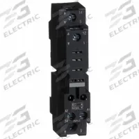 SCHNEIDER Relay Socket: 16 A Rating, DIN-Rail & Surface Socket Mounting, 5 Pins, L Socket (MPN RPZF1). Key specifications — Brand: SCHNEIDER.