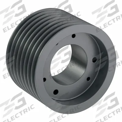 APPROVED VENDOR V-Belt Pulley: 3V530, 8 Groove, 5.3 in OD, Bushed Bore - Bushed-Bore Cast-Iron Wedge V-Belt Pulleys