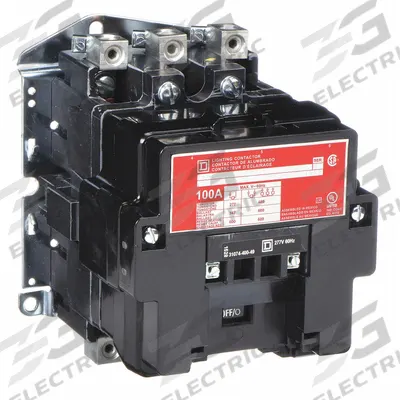 SQUARE D Lighting Magnetic Contactor: 3 Poles, 277V AC - Electrically Held Lighting Contactors