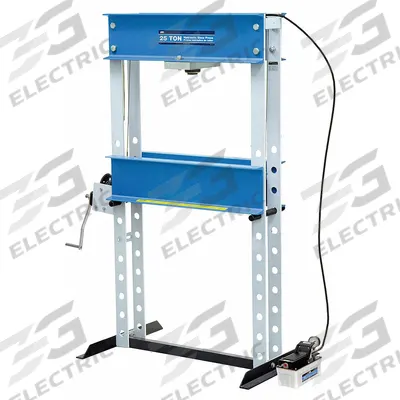 OTC Hydraulic Press: Air, H-Frame, 25 ton (MPN 1834). Key specifications — attr1088151: OTC. - Air-Operated H-Frame Hydraulic Presses